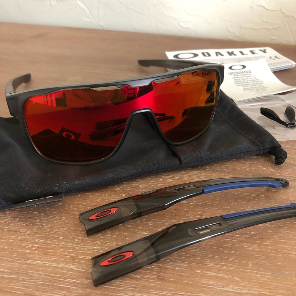 Oakley Crossrange Shield Polarized Sunglasses